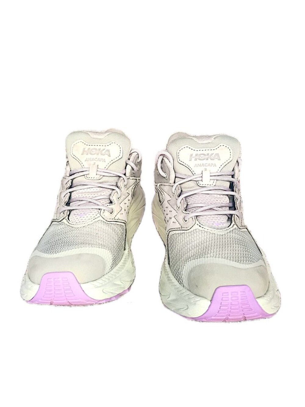 HOKA Anacapa 2 Low GTX Wide Womens 8 Hiking Shoes Gore-Tex Vibram Grey Lilac
